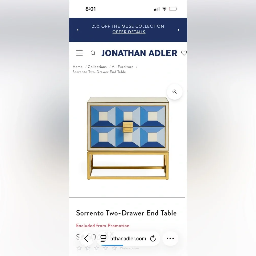 Jonathan Adler stylish sham